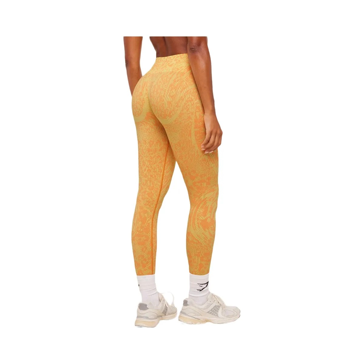 Gymshark Adapt Animal X Whitney Leggings "Sorbet Yellow Dayglow Peach" - HypeFly India View 3