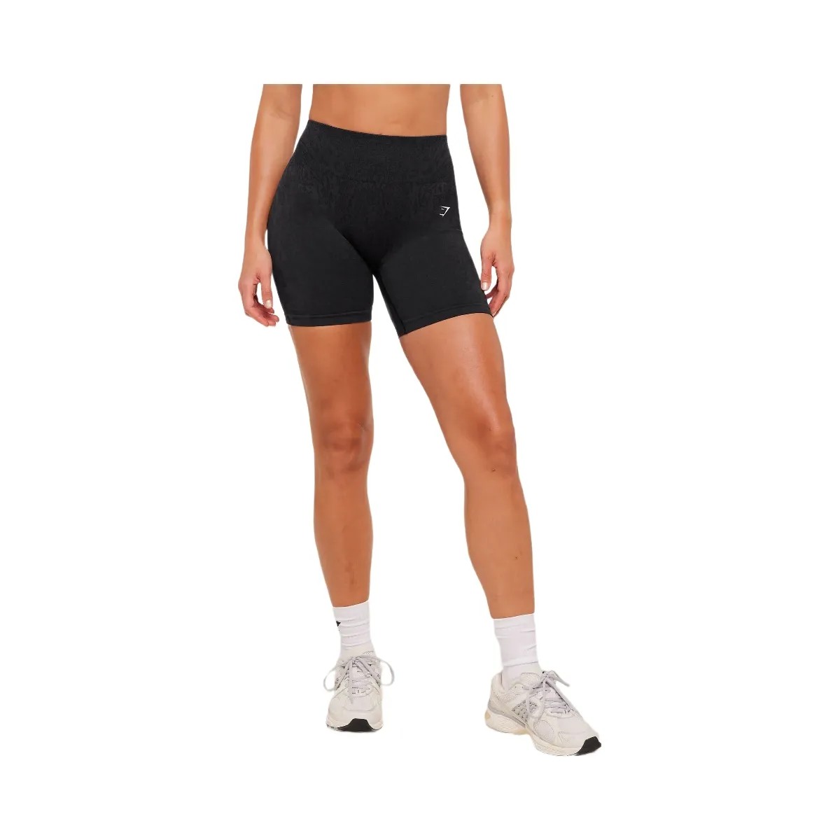 Gymshark Adapt Animal X Whitney Shorts "Black Asphalt Grey" - HypeFly India View 1