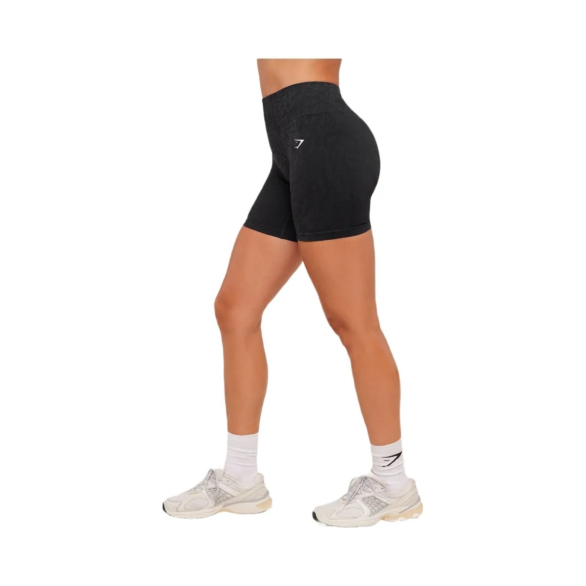 Gymshark Adapt Animal X Whitney Shorts "Black Asphalt Grey" - HypeFly India View 4