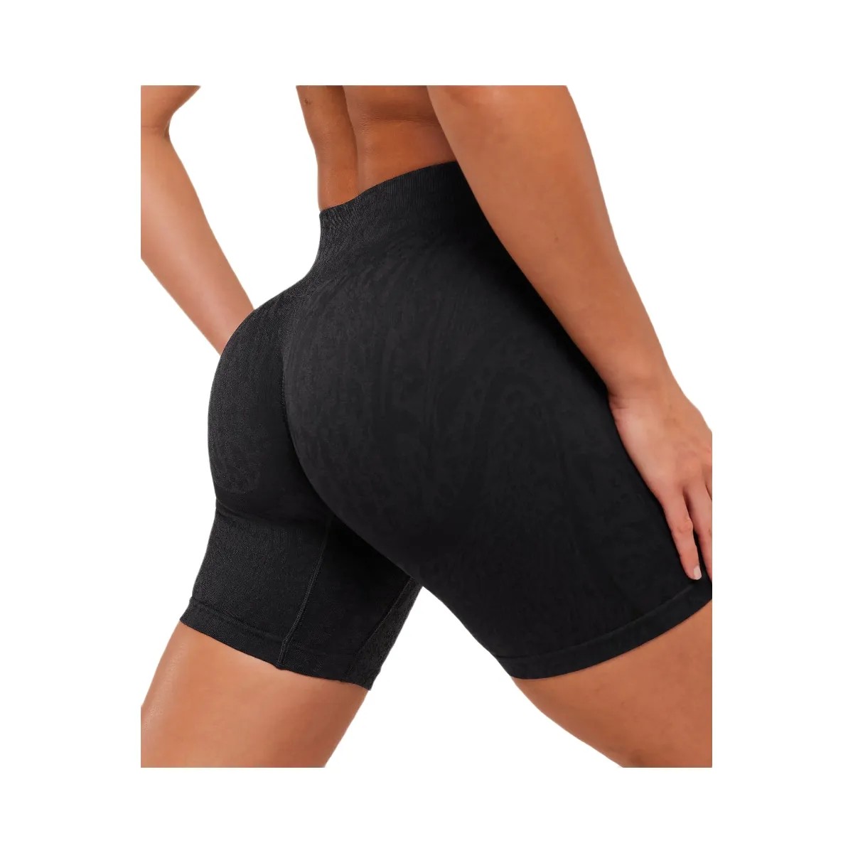 Gymshark Adapt Animal X Whitney Shorts "Black Asphalt Grey" - HypeFly India View 6