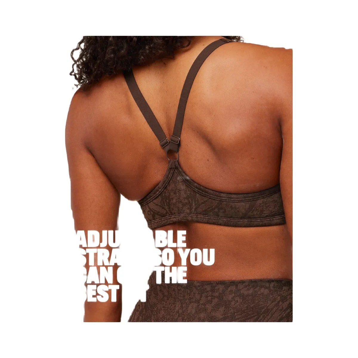 Gymshark Adapt Animal X Whitney Sports Bra "Archive Brown Soft Brown" - HypeFly India View 2