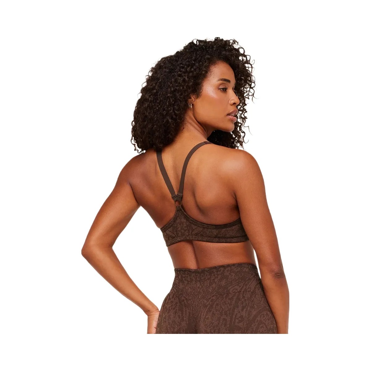 Gymshark Adapt Animal X Whitney Sports Bra "Archive Brown Soft Brown" - HypeFly India View 3