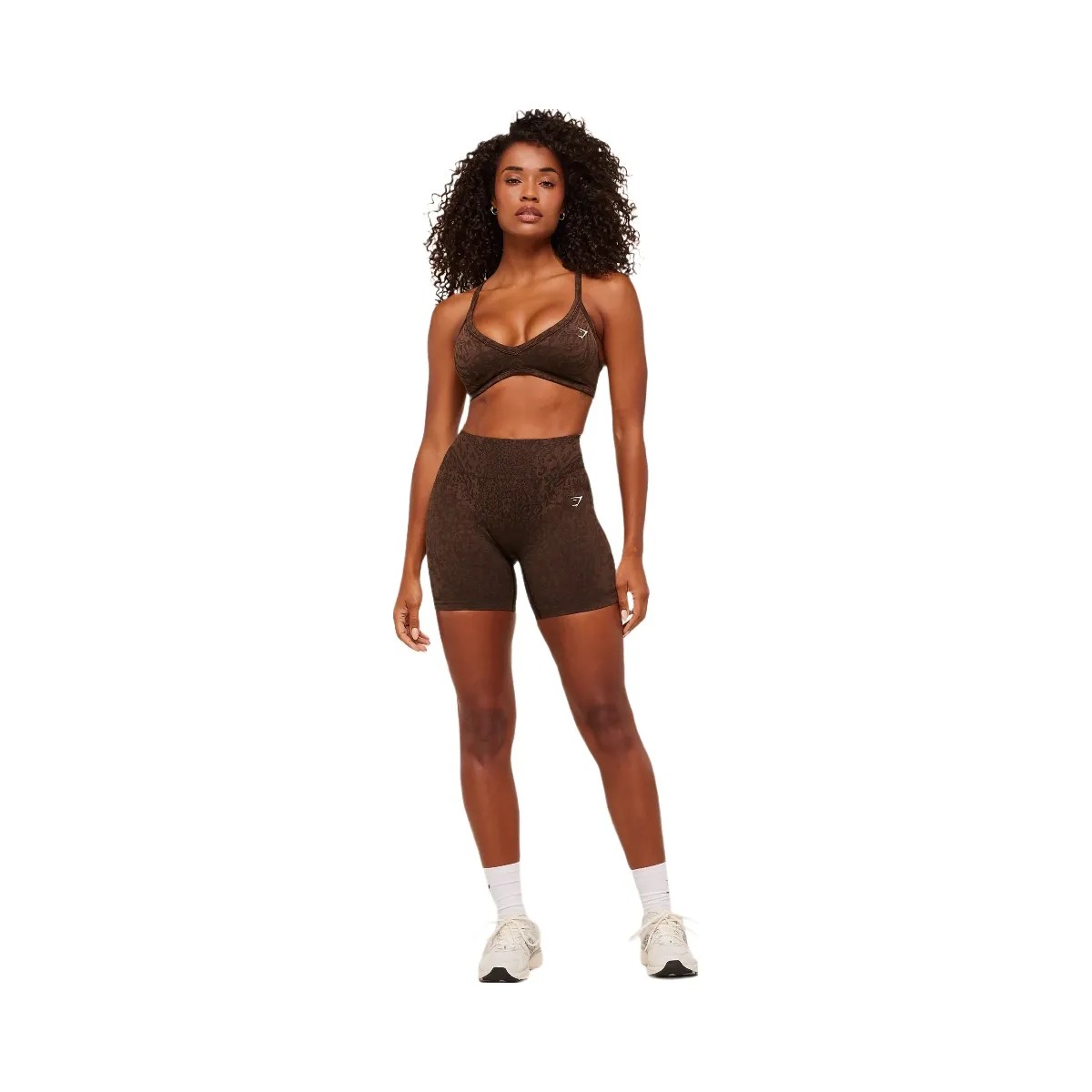 Gymshark Adapt Animal X Whitney Sports Bra "Archive Brown Soft Brown" - HypeFly India View 5