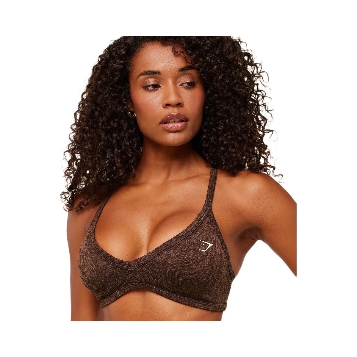 Gymshark Adapt Animal X Whitney Sports Bra "Archive Brown Soft Brown" - HypeFly India View 6