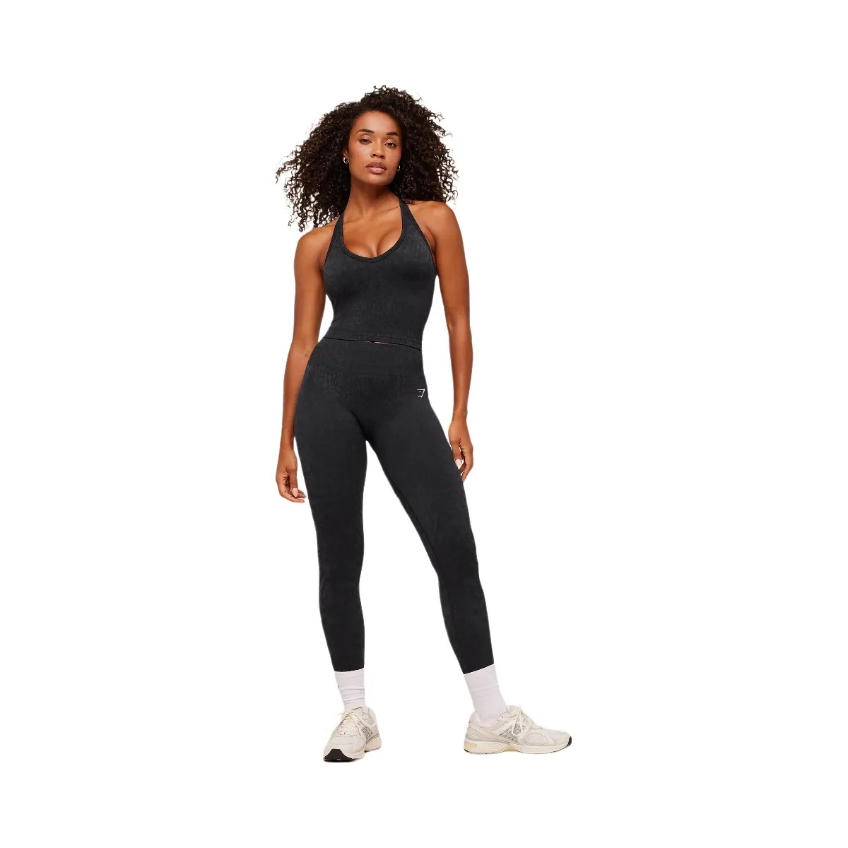 Gymshark Adapt Animal X Whitney Tank Top with Shelf "Black Asphalt Grey" - HypeFly India View 5