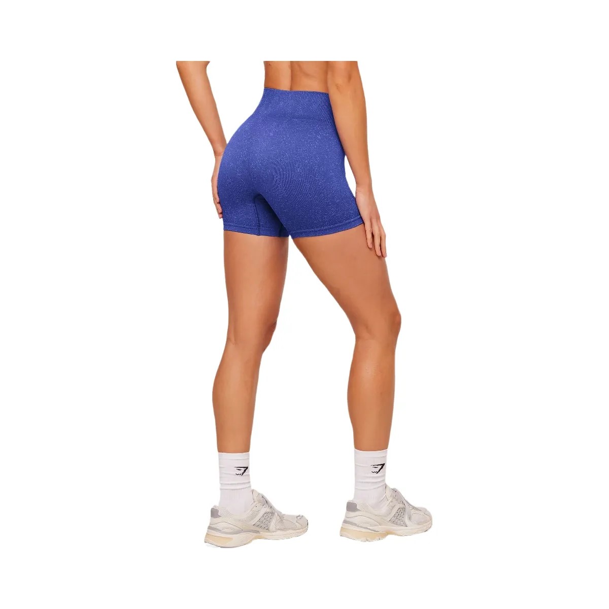 Gymshark Adapt Fleck Seamless Shorts "Force Blue Steady Purple" - HypeFly India View 2