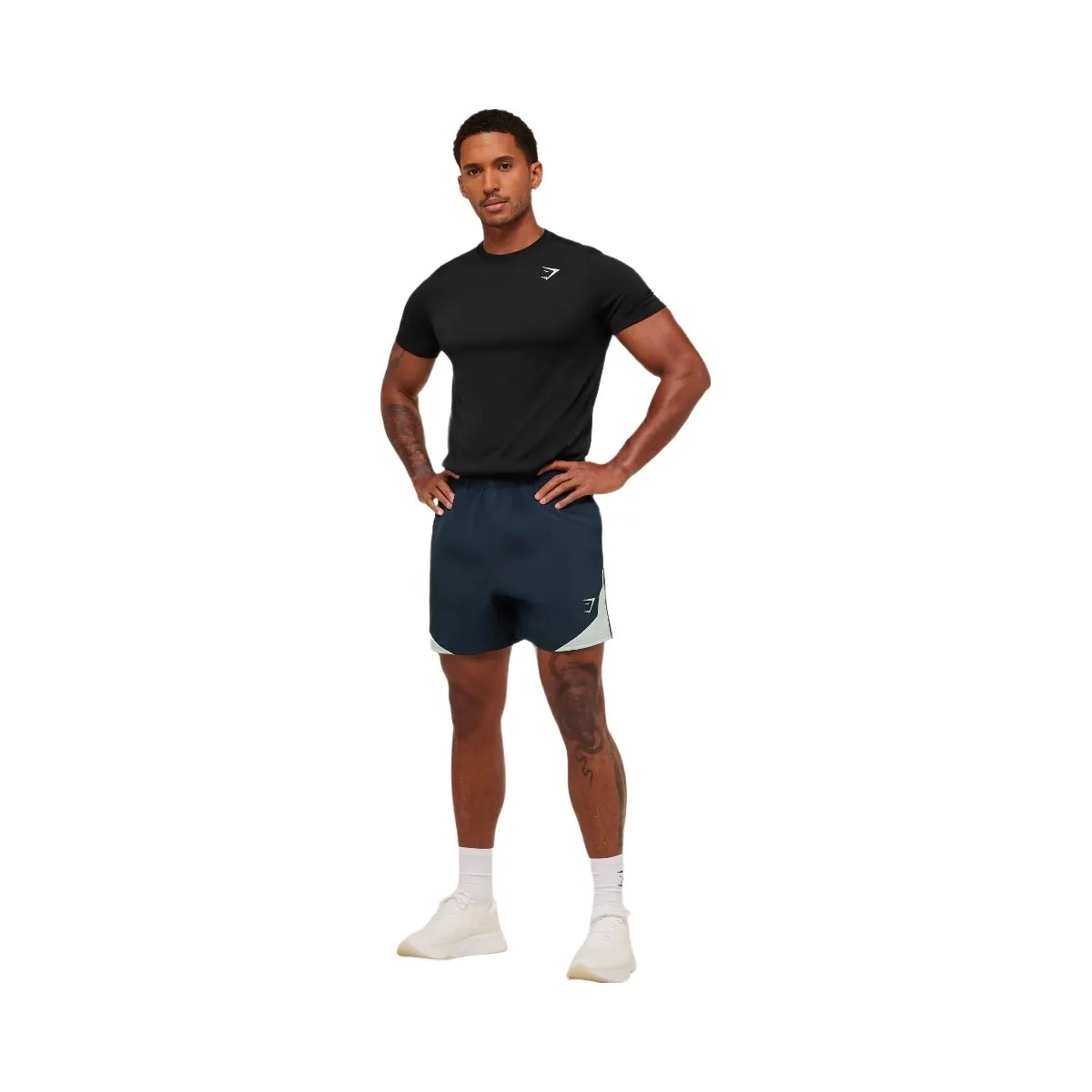 Gymshark Arrival Block 6" Shorts "Navy" - HypeFly India View 4
