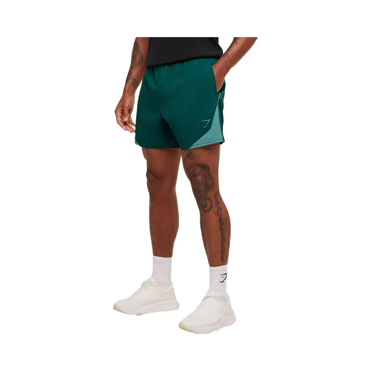 Gymshark Arrival Block 6" Shorts "Weighted Teal" - HypeFly India View 3