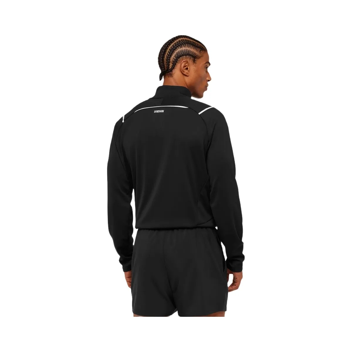Gymshark Arrival Contrast 1/4 Zip "Black" - HypeFly India View 2