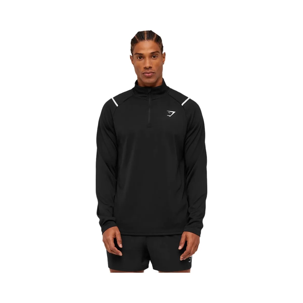 Gymshark Arrival Contrast 1/4 Zip "Black" - HypeFly India View 4