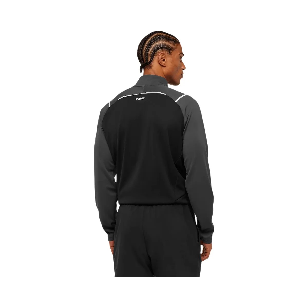 Gymshark Arrival Contrast 1/4 Zip "Grey Black" - HypeFly India View 2