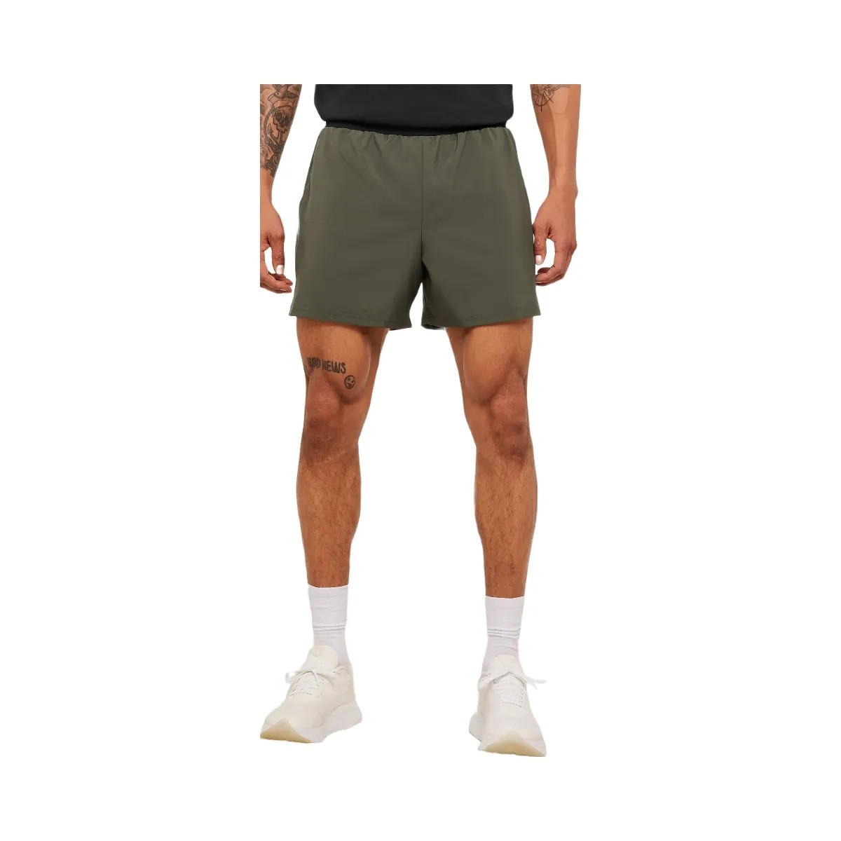 Gymshark Arrival Contrast Shorts "Strength Green Black" - HypeFly India View 1