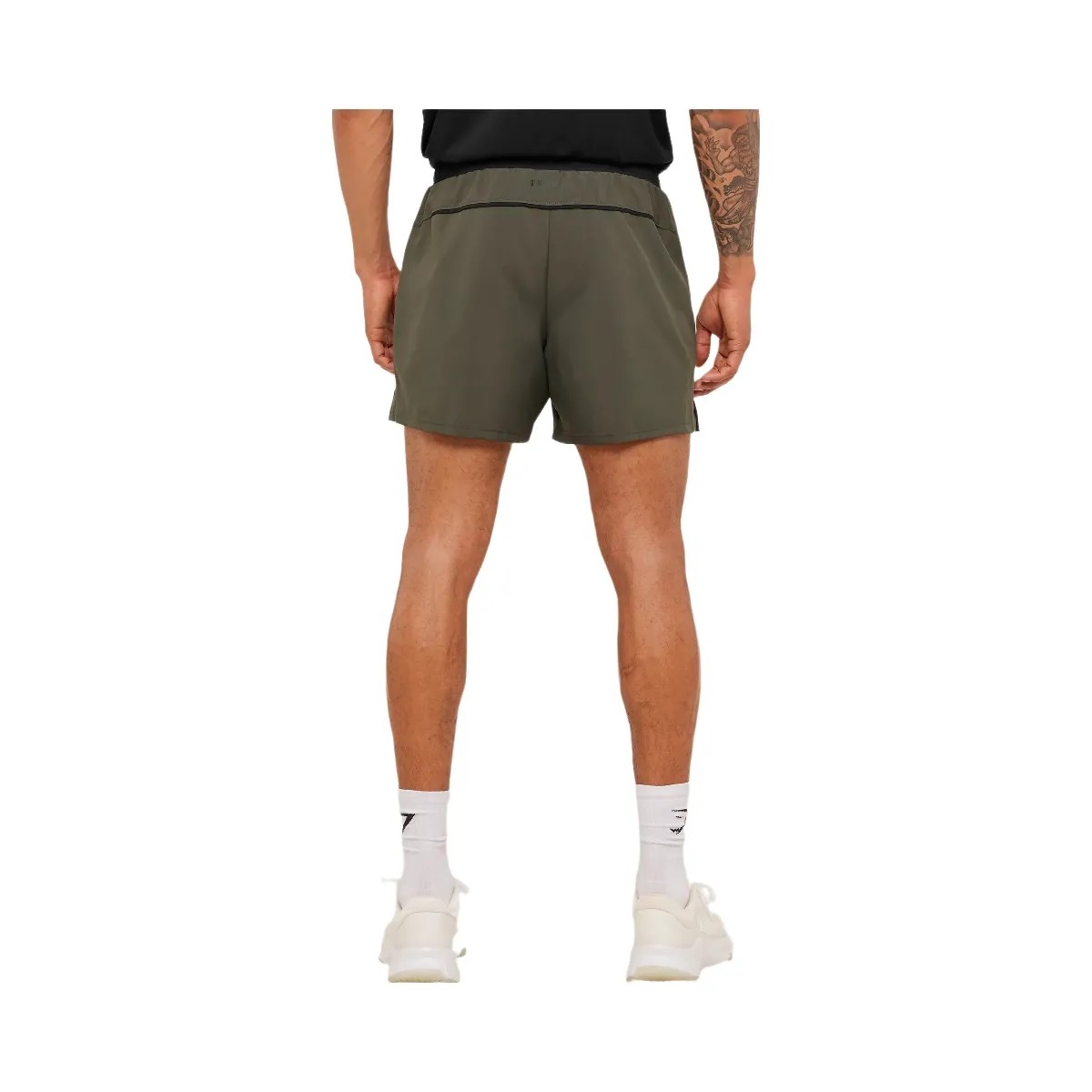 Gymshark Arrival Contrast Shorts "Strength Green Black" - HypeFly India View 3