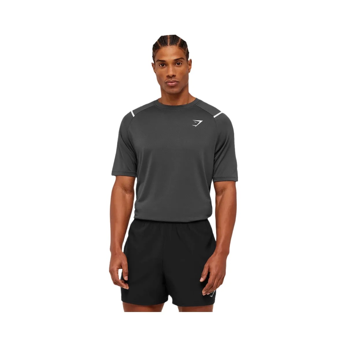 Gymshark Arrival Contrast T-Shirt "Grey Black" - HypeFly India View 1