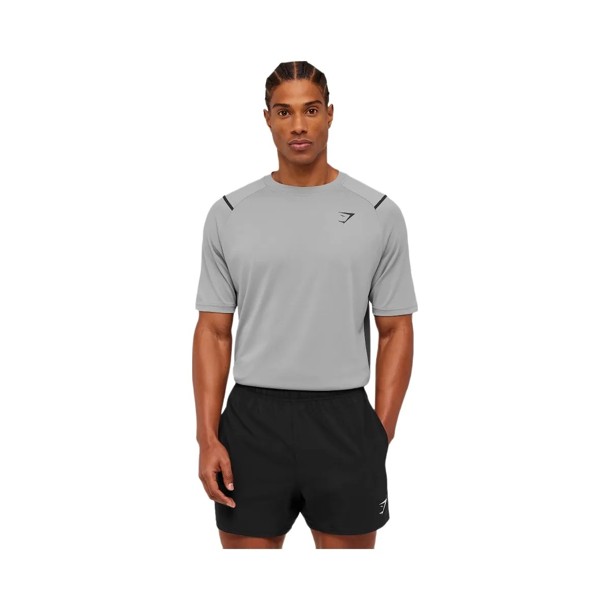 Gymshark Arrival Contrast T-Shirt "Smokey Grey Grey" - HypeFly India View 1