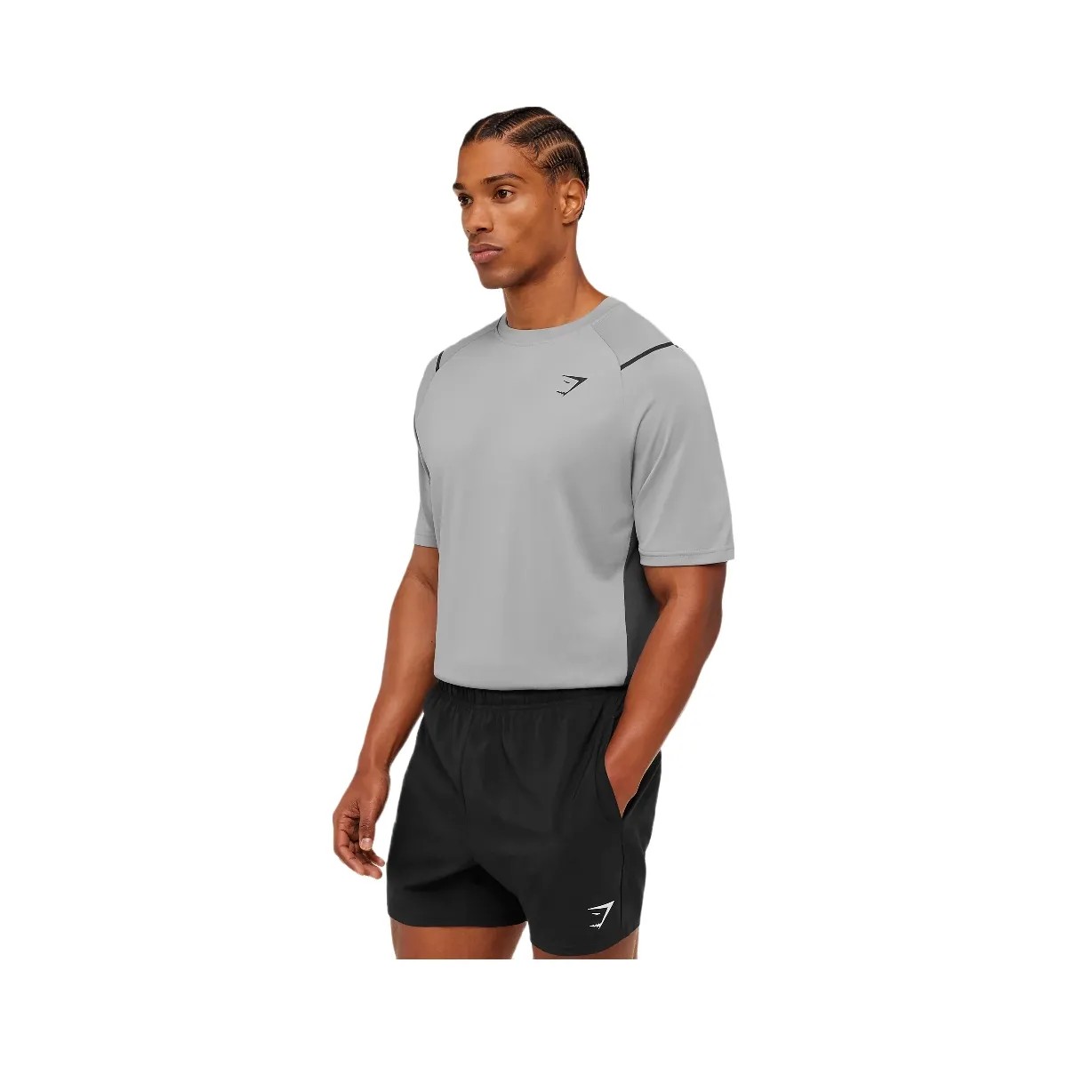 Gymshark Arrival Contrast T-Shirt "Smokey Grey Grey" - HypeFly India View 3
