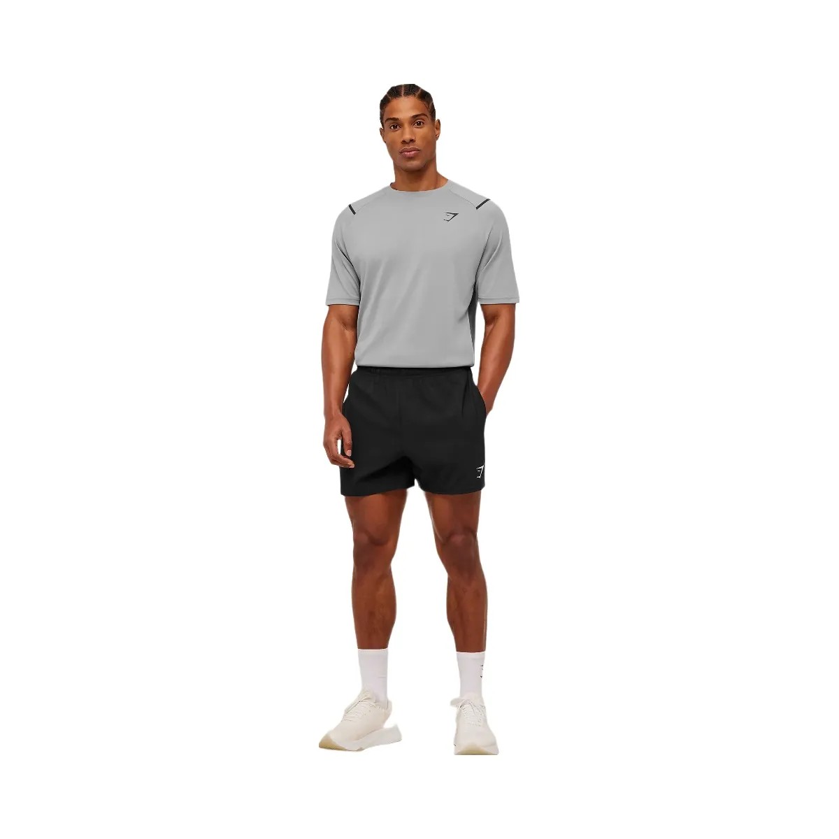 Gymshark Arrival Contrast T-Shirt "Smokey Grey Grey" - HypeFly India View 5