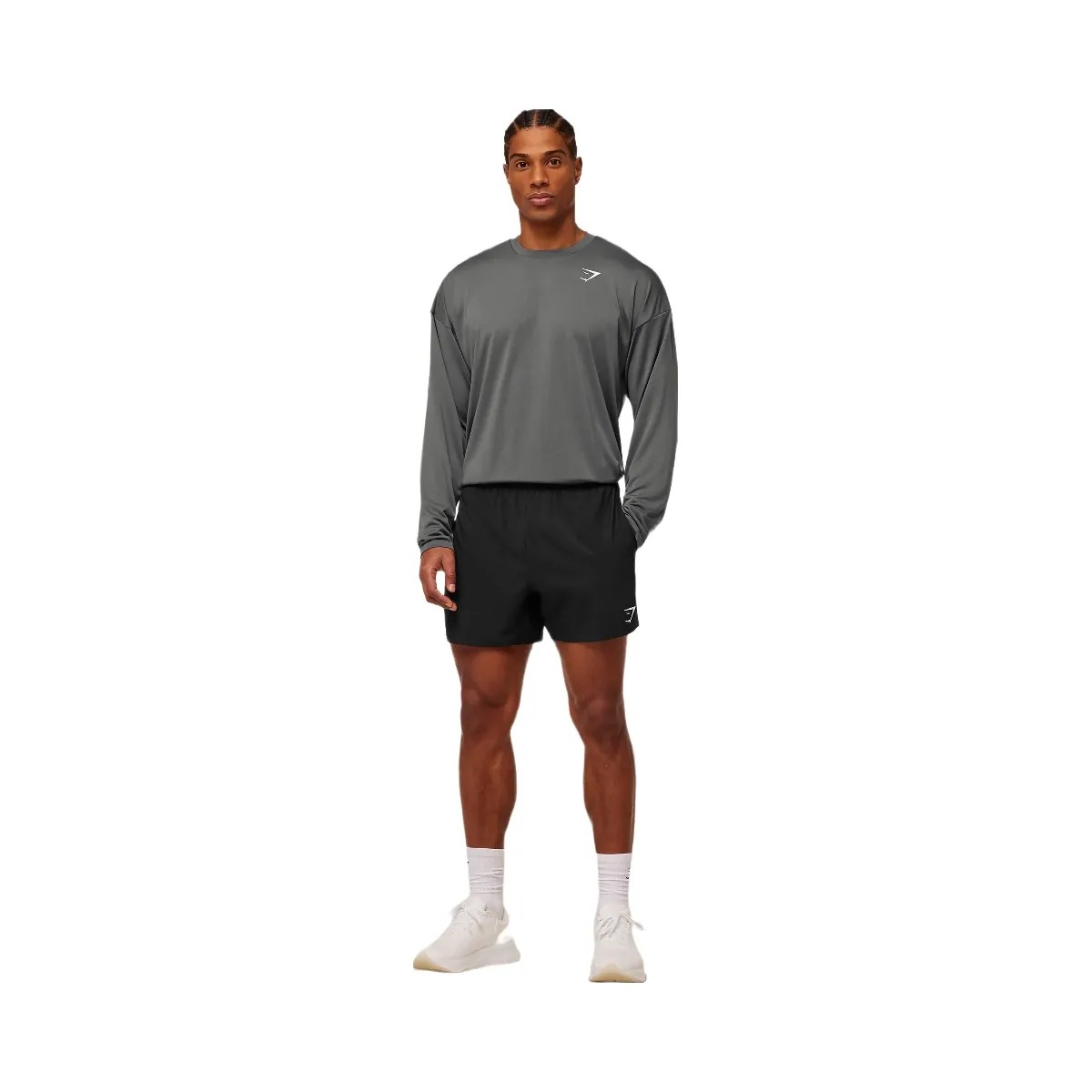 Gymshark Arrival Oversized Long Sleeve T-Shirt "Silhouette Grey" - HypeFly India View 4