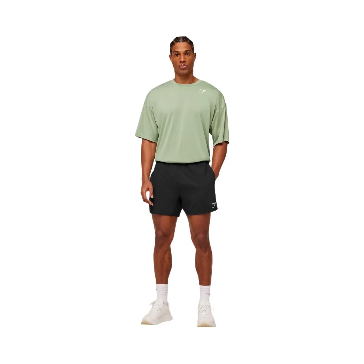 Gymshark Arrival Oversized T-Shirt "GS Haze Green" - HypeFly India View 4