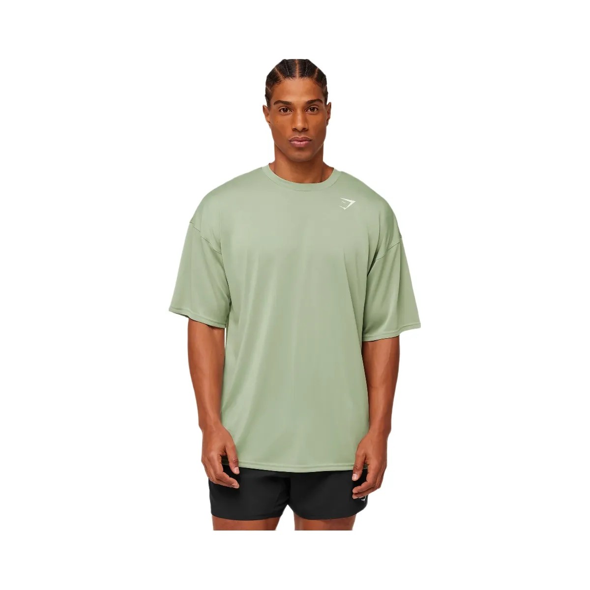 Gymshark Arrival Oversized T-Shirt "GS Haze Green" - HypeFly India View 6