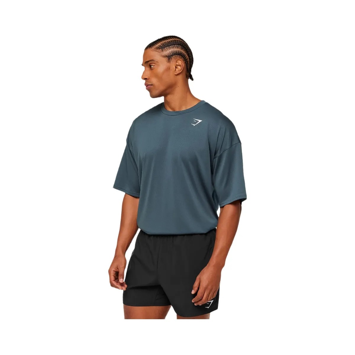 Gymshark Arrival Oversized T-Shirt "GS Stealth Blue" - HypeFly India View 3