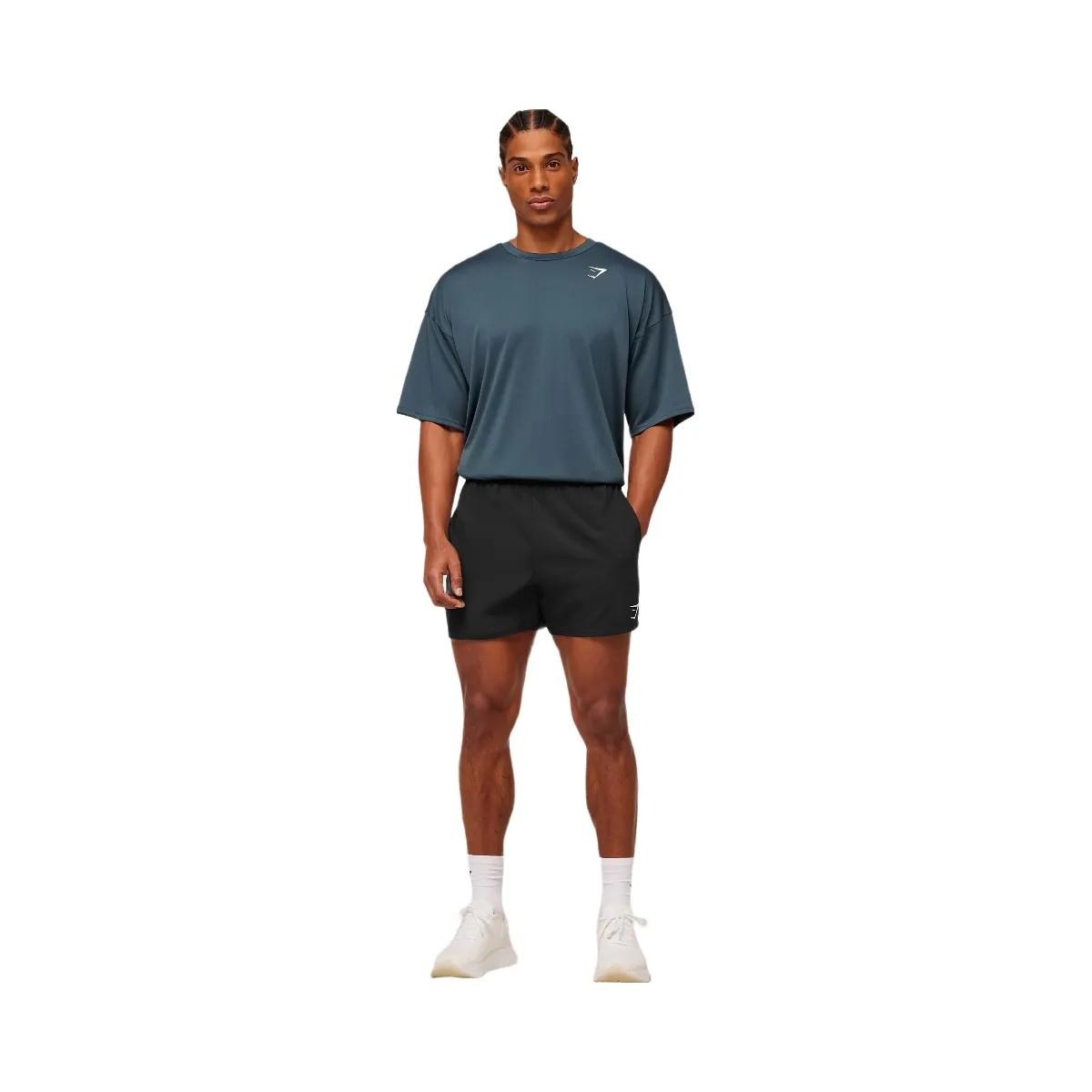 Gymshark Arrival Oversized T-Shirt "GS Stealth Blue" - HypeFly India View 4
