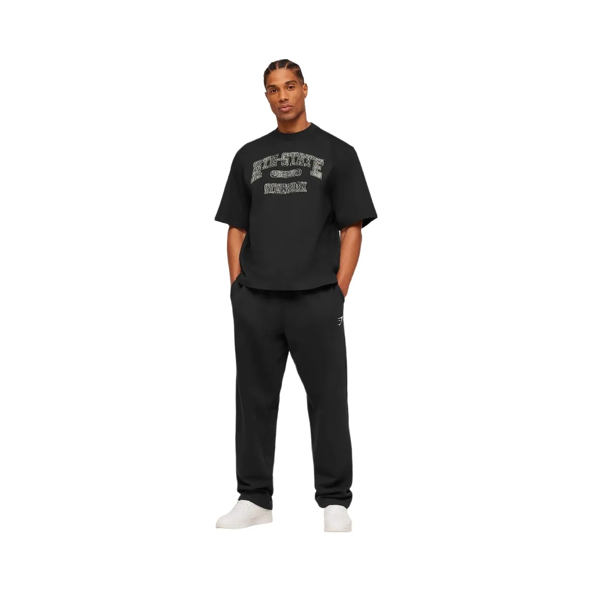 Gymshark Ath-State Graphic T-Shirt "Black" - HypeFly India View 4