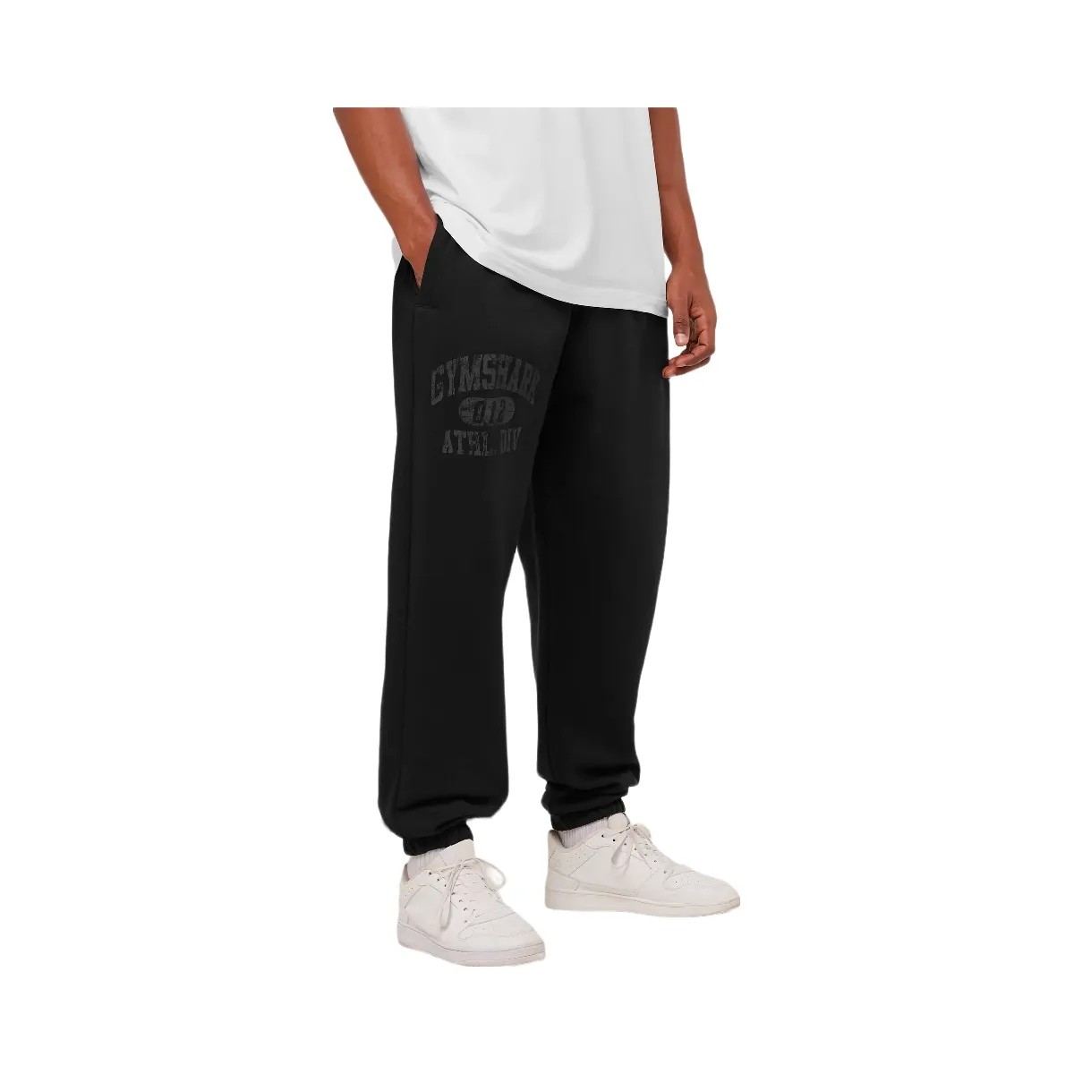 Gymshark Athletic Division Graphic Joggers "GS Black" - HypeFly India View 3