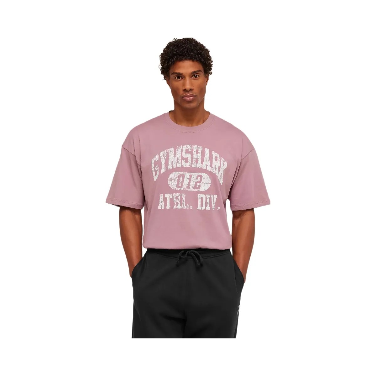 Gymshark Athletic Division Graphic T-Shirt "Calm Pink" - HypeFly India View 1