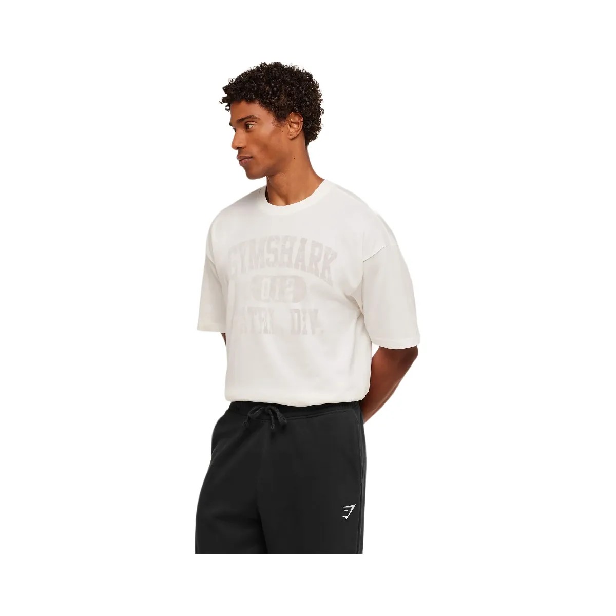 Gymshark Athletic Division Graphic T-Shirt "GS Soft White" - HypeFly India View 3