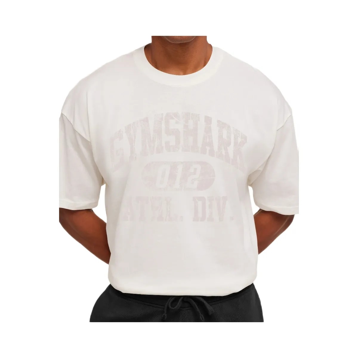 Gymshark Athletic Division Graphic T-Shirt "GS Soft White" - HypeFly India View 5