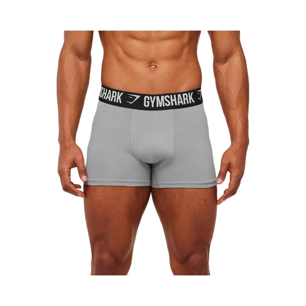 Gymshark Boxer Brief 3PK "GS Smokey Grey GS Smokey Grey GS Smokey Grey" - HypeFly India View 1