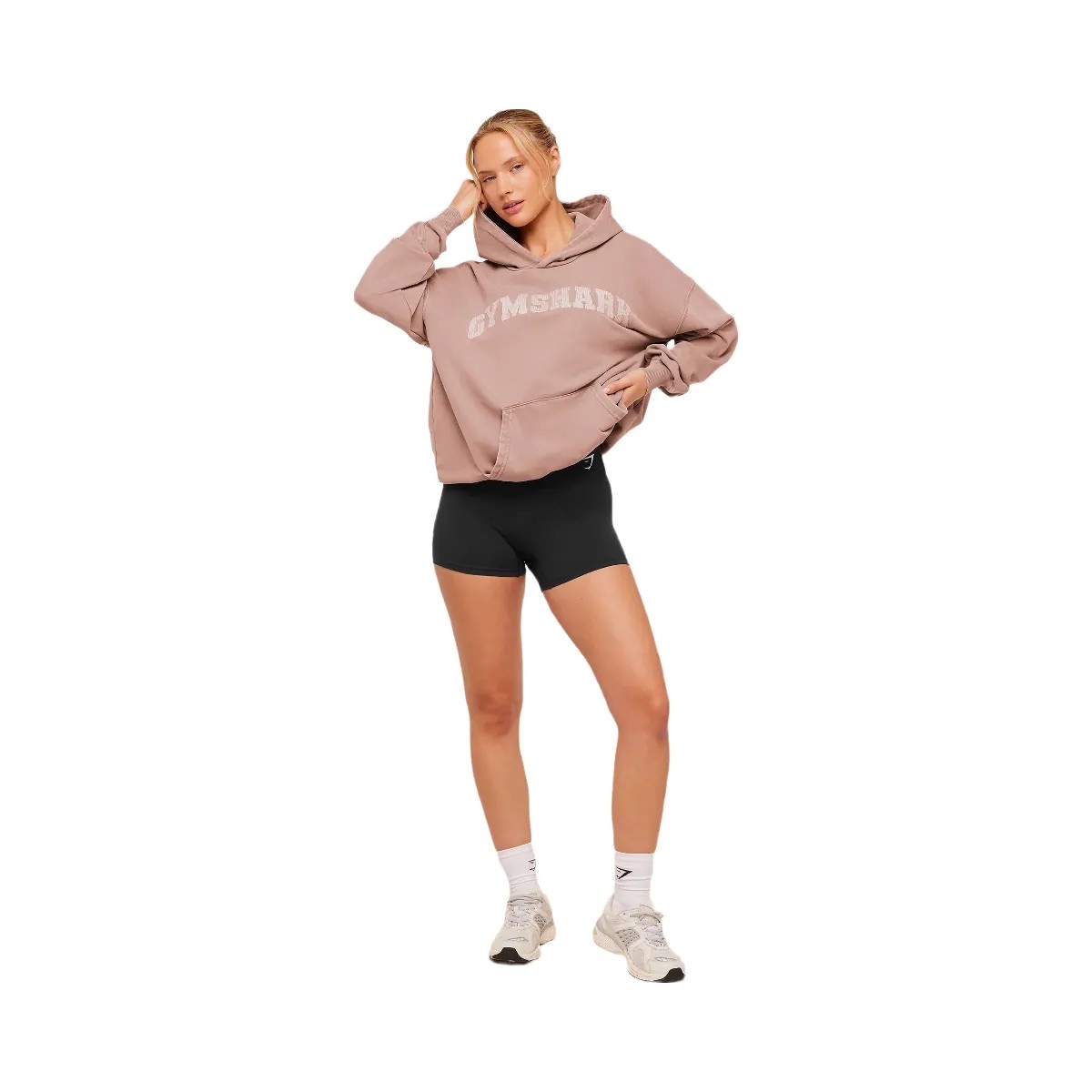 Gymshark Chainstitch Graphic Hoodie "Chestnut Pink Wash" - HypeFly India View 4