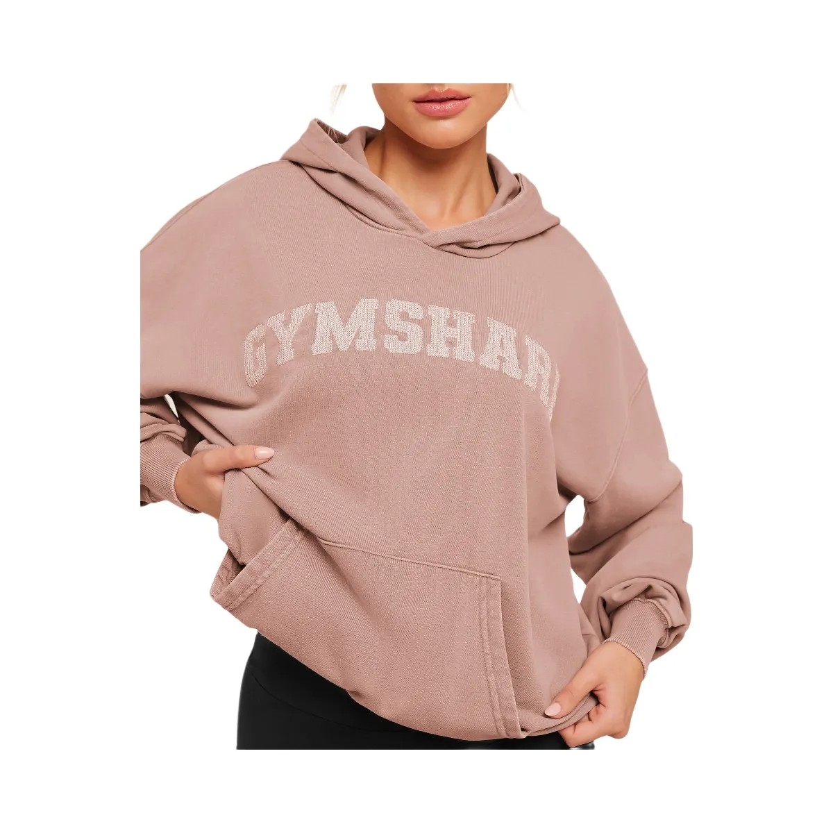 Gymshark Chainstitch Graphic Hoodie "Chestnut Pink Wash" - HypeFly India View 5