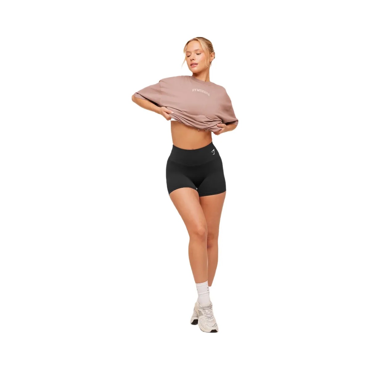 Gymshark Chainstitch Graphic Short Sleeve T-Shirt "Chestnut Pink Wash" - HypeFly India View 4