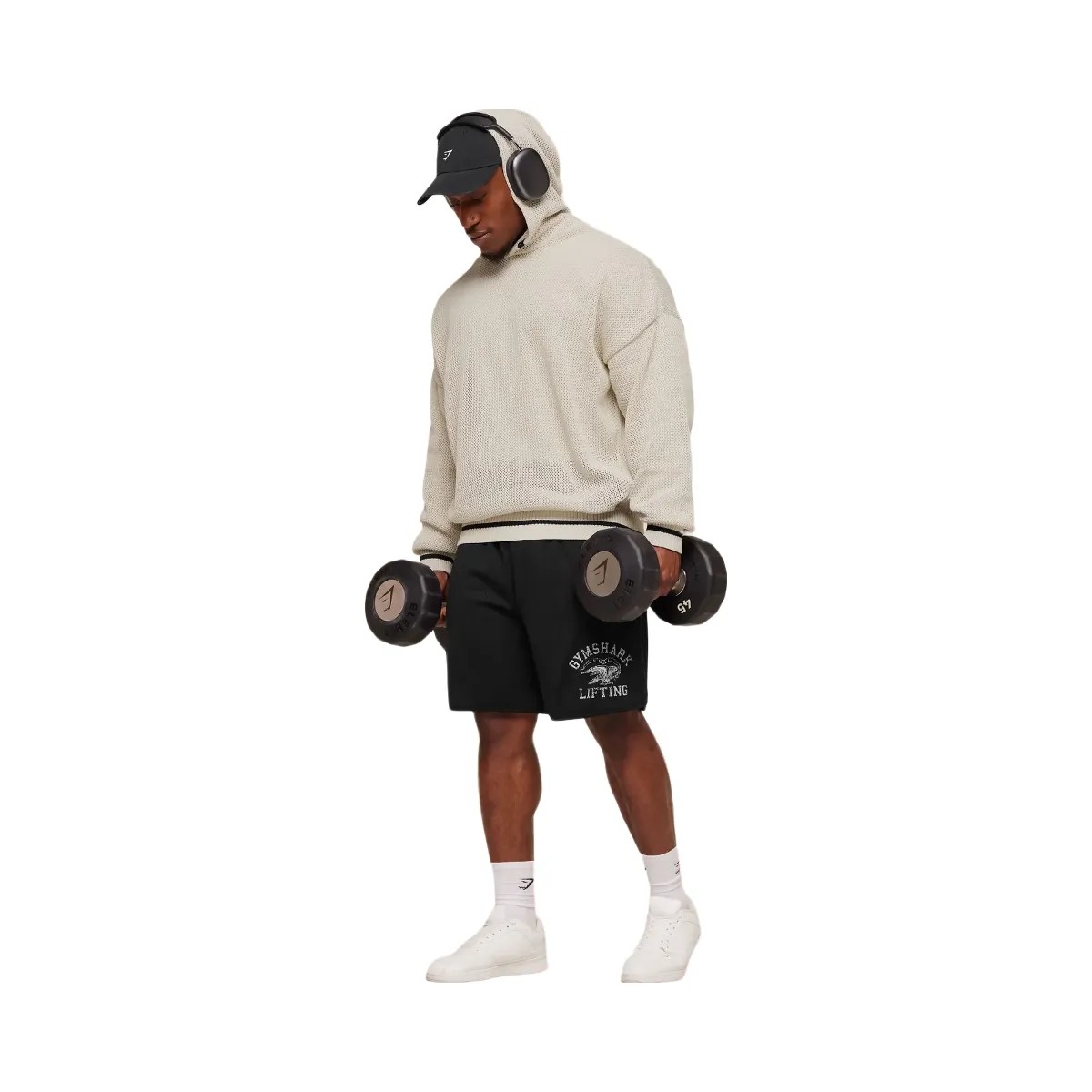 Gymshark Collective Crochet Style Hoodie "Tinted White" - HypeFly India View 3