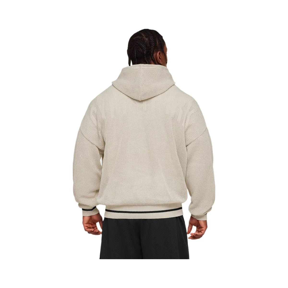 Gymshark Collective Crochet Style Hoodie "Tinted White" - HypeFly India View 4