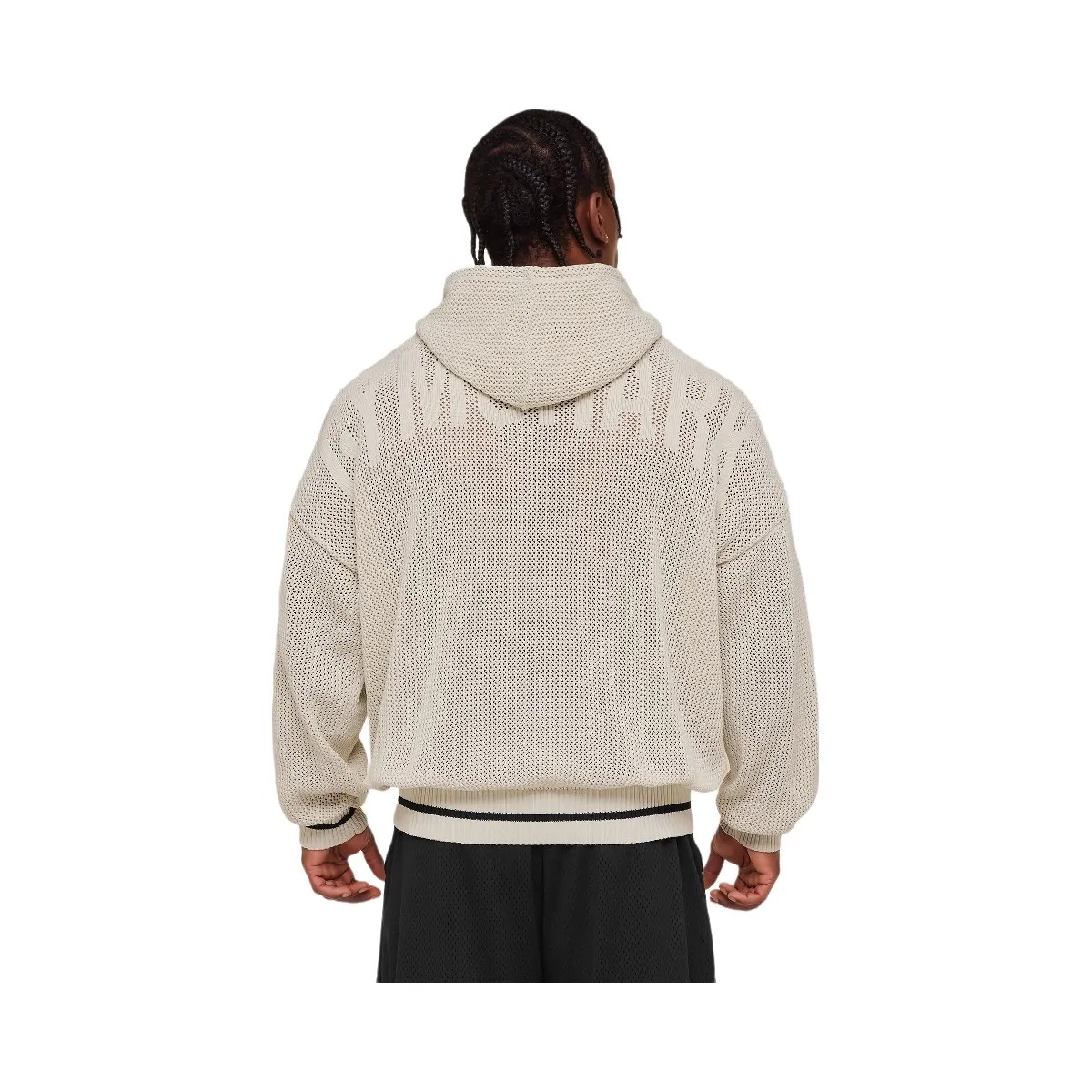 Gymshark Collective Crochet Style Hoodie "Tinted White" - HypeFly India View 5