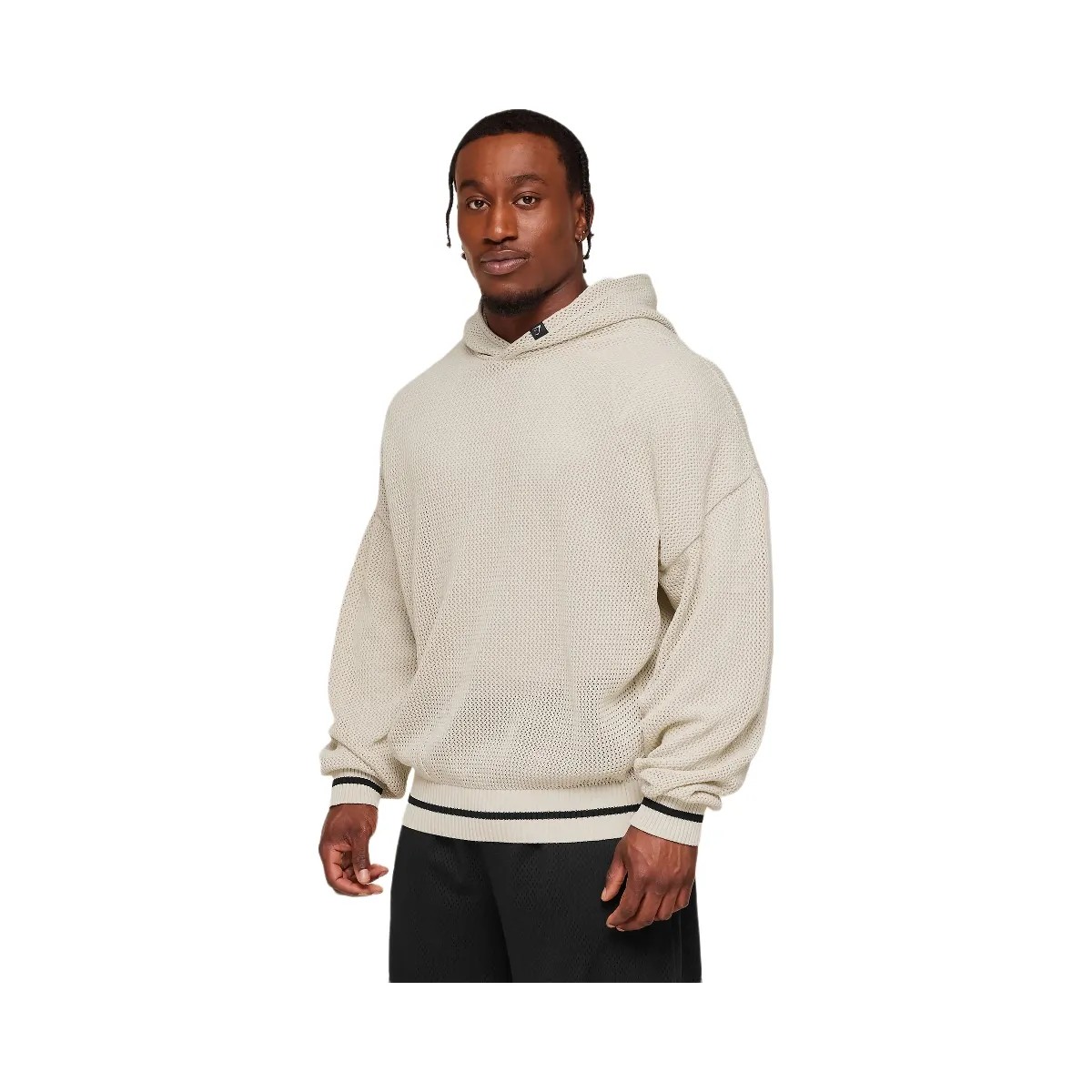 Gymshark Collective Crochet Style Hoodie "Tinted White" - HypeFly India View 6