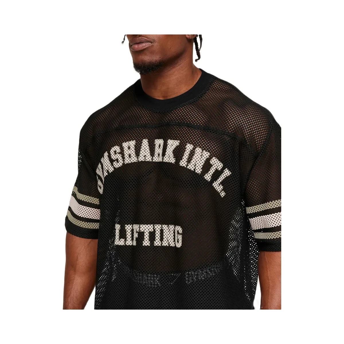 Gymshark Collective Mesh Contrast Jersey "Black" - HypeFly India View 5