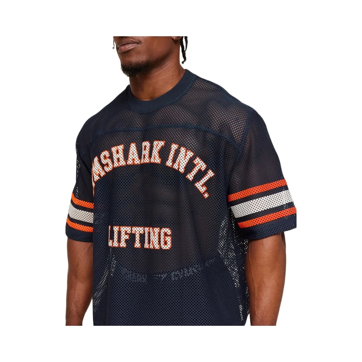 Gymshark Collective Mesh Contrast Jersey "Heavy Blue" - HypeFly India View 6