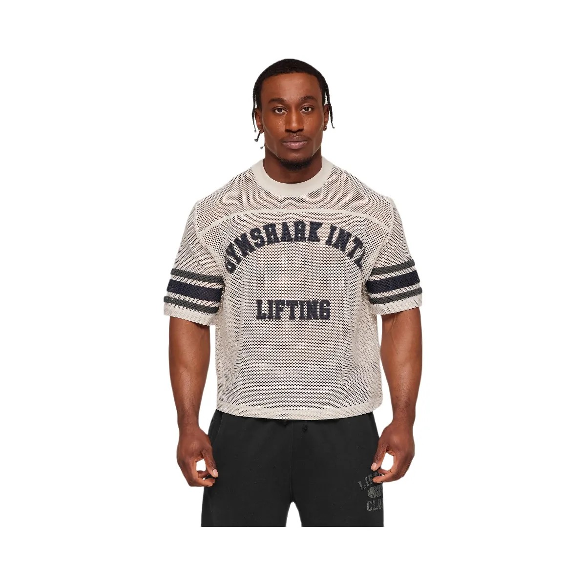 Gymshark Collective Mesh Contrast Jersey "Tinted White" - HypeFly India View 1