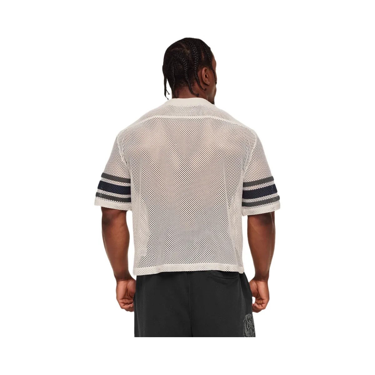 Gymshark Collective Mesh Contrast Jersey "Tinted White" - HypeFly India View 2
