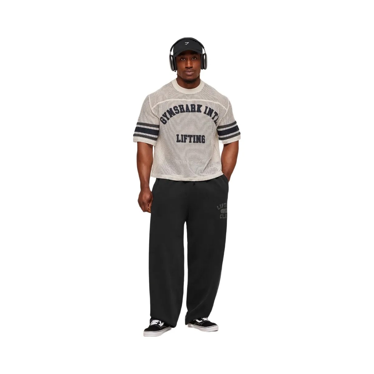 Gymshark Collective Mesh Contrast Jersey "Tinted White" - HypeFly India View 3