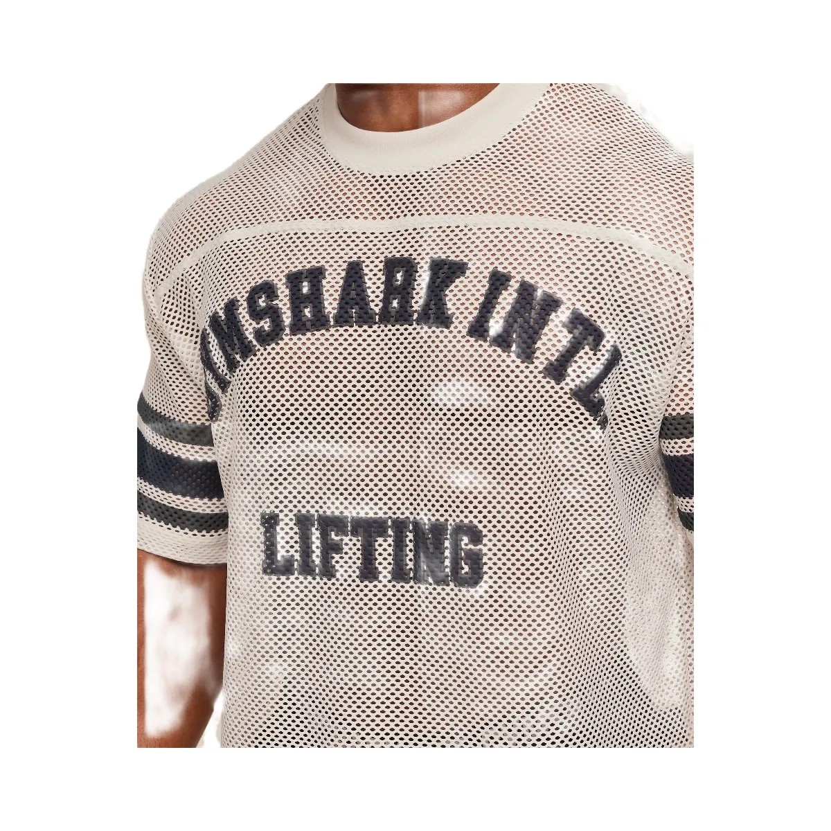 Gymshark Collective Mesh Contrast Jersey "Tinted White" - HypeFly India View 5
