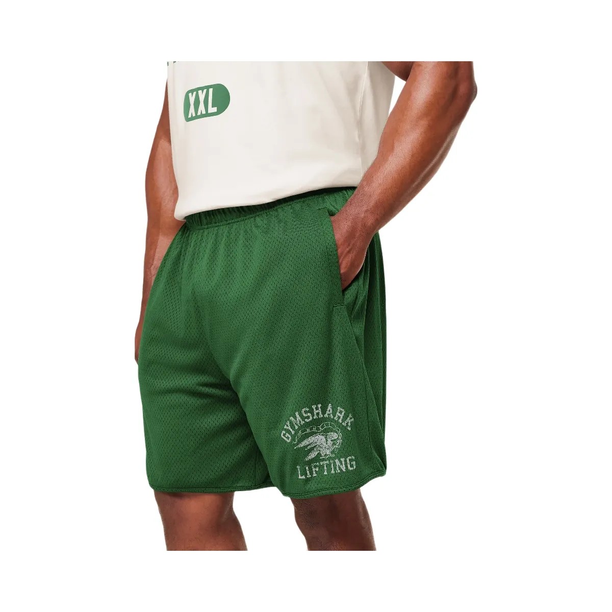 Gymshark Collective Mesh Shorts "Athletic Green" - HypeFly India View 5