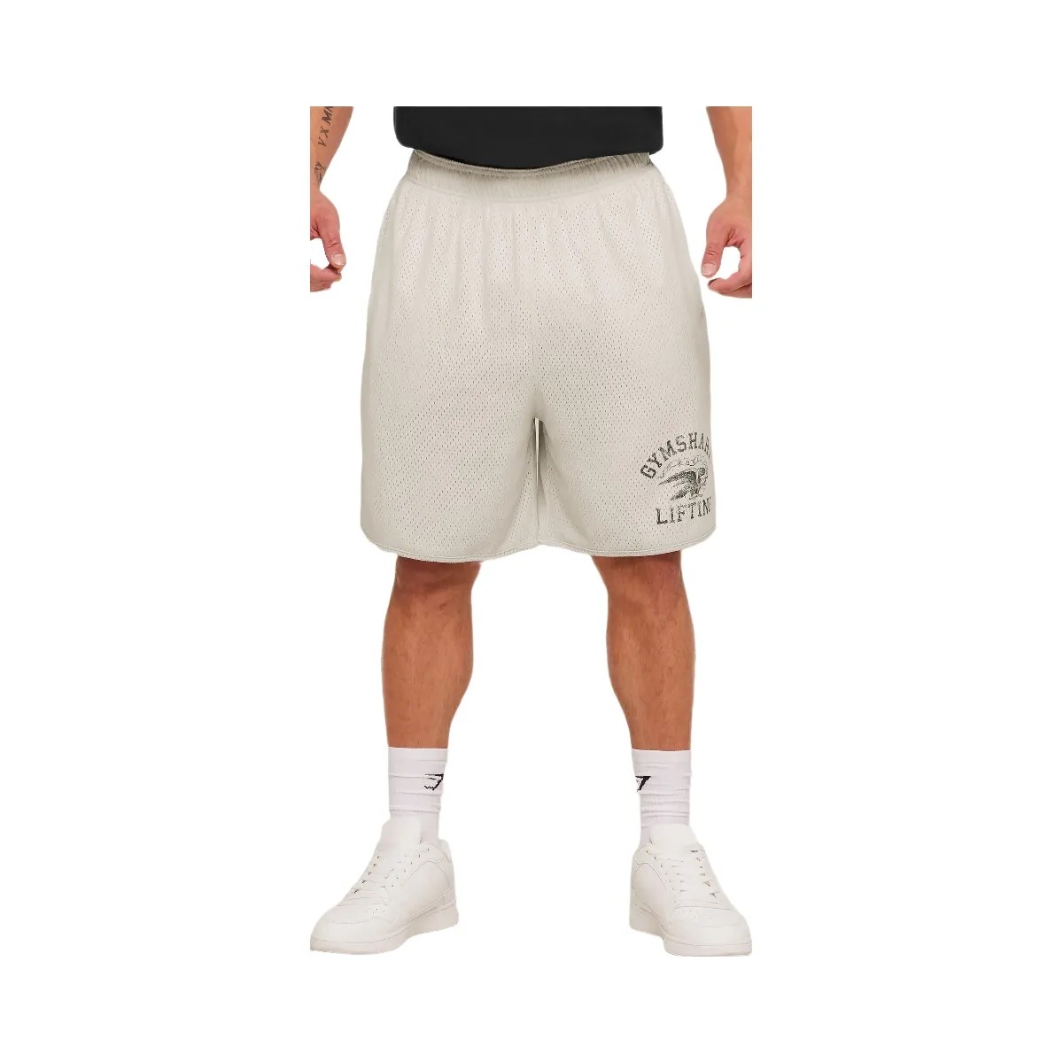 Gymshark Collective Mesh Shorts "Tinted White" - HypeFly India View 1