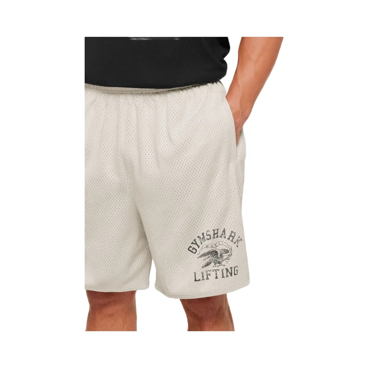 Gymshark Collective Mesh Shorts "Tinted White" - HypeFly India View 6