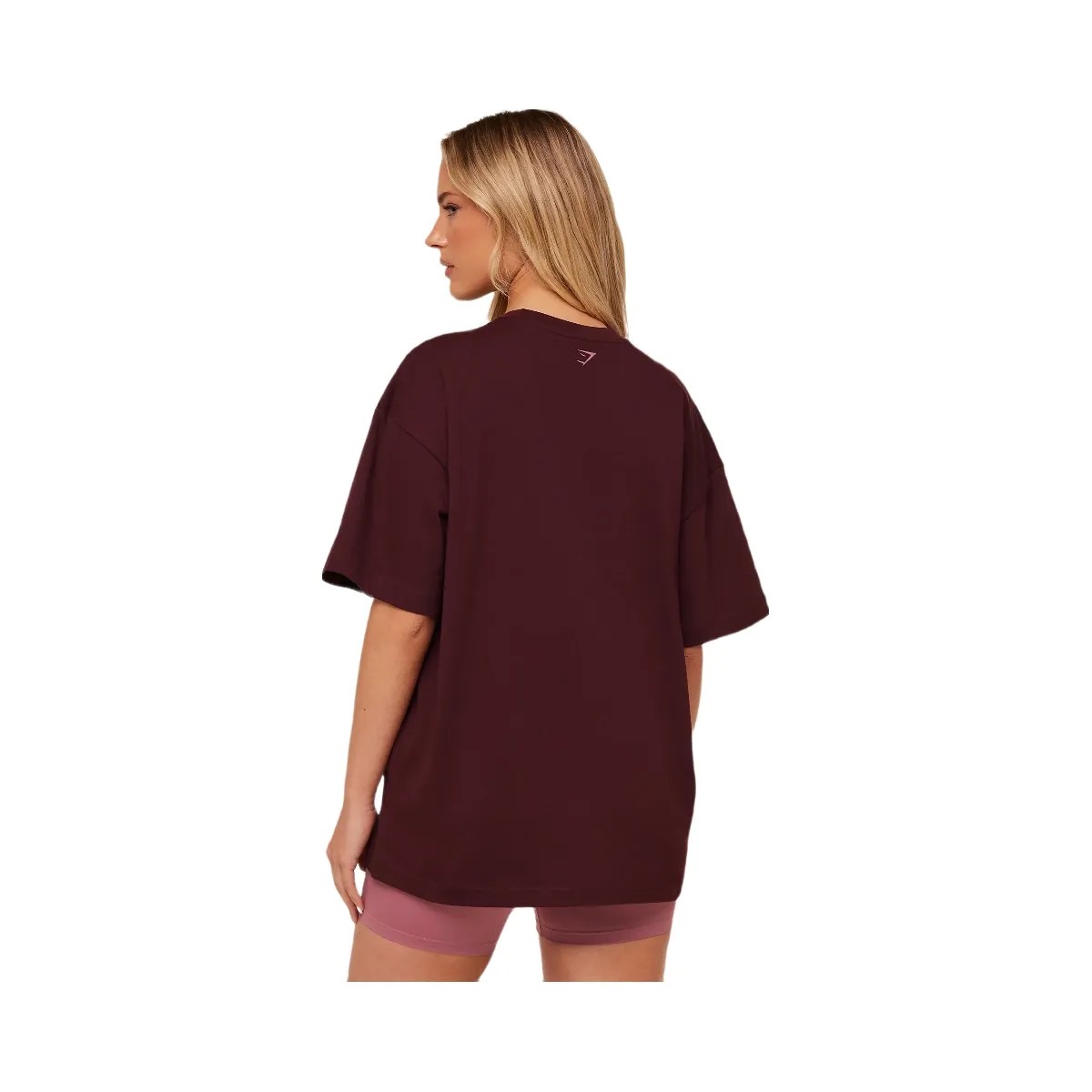 Gymshark Collegiate Graphic T-Shirt "GS Rich Maroon" - HypeFly India View 2