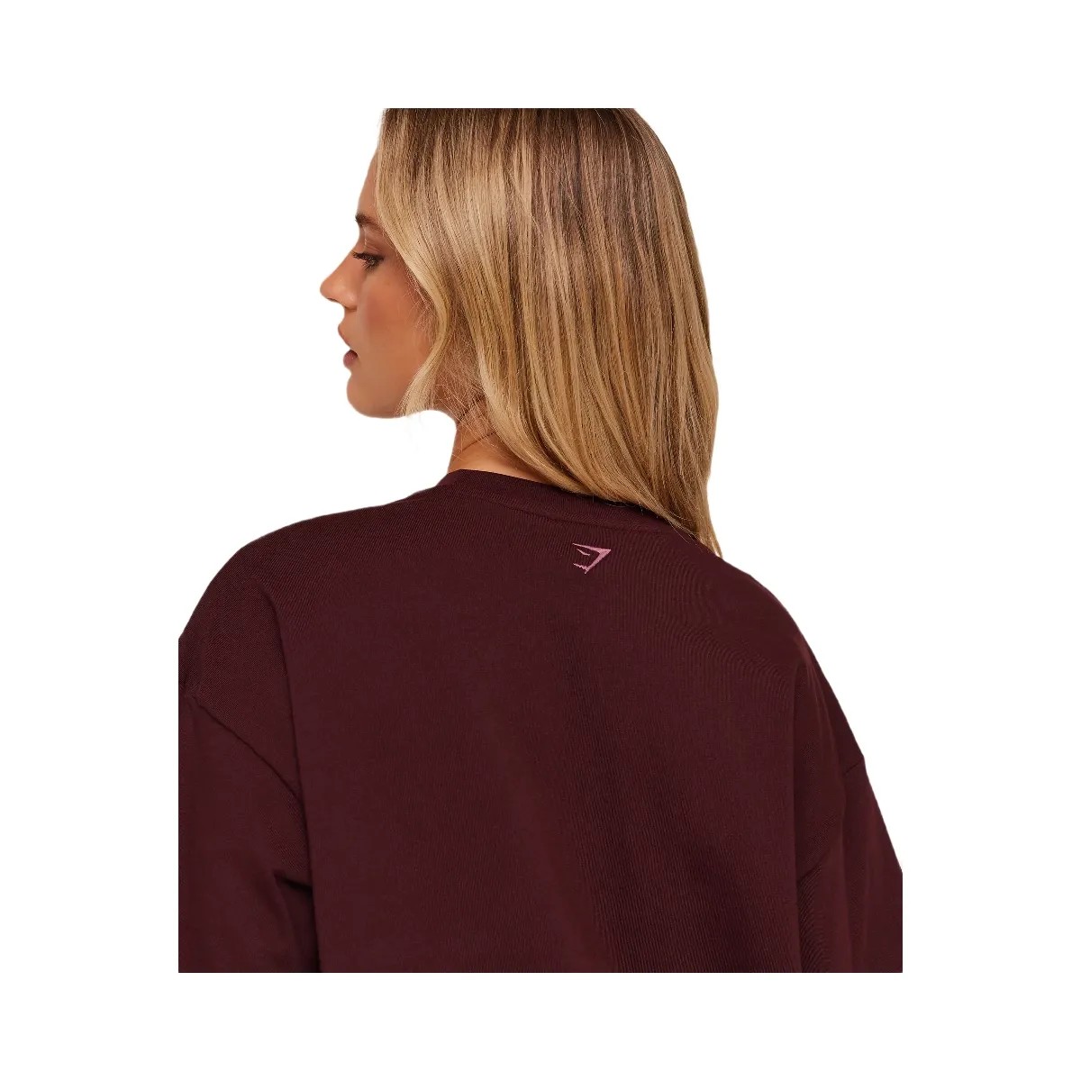 Gymshark Collegiate Graphic T-Shirt "GS Rich Maroon" - HypeFly India View 6
